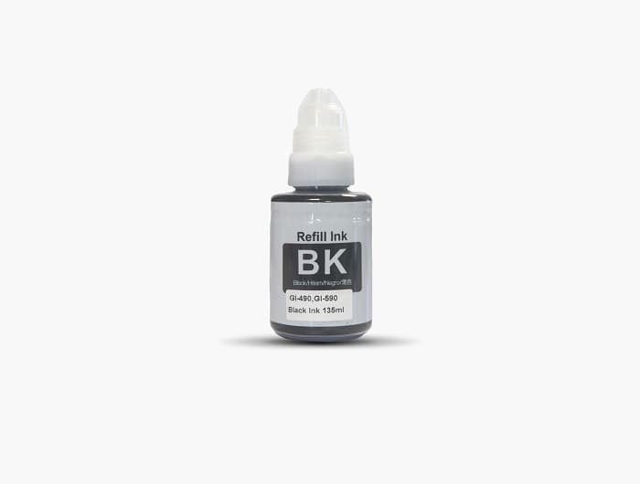 CANON GI-490BK,GI-590BK Black Mürekkep 135ml./Sise