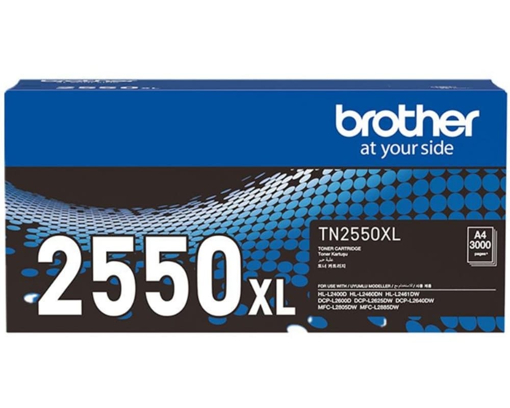 BROTHER TN-2550XL LASER TONER 3.000 SAYFA SİYAH L2806DW