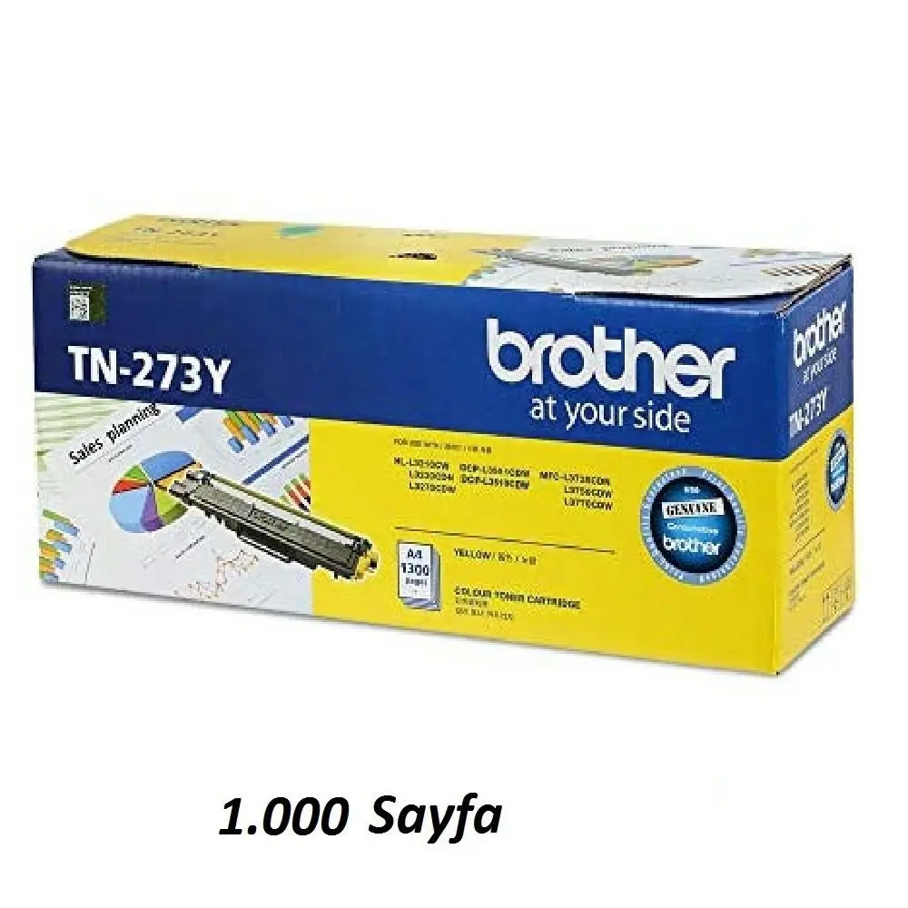BROTHER TN-273 Y LASER TONER SARI 1.300 SAYFA