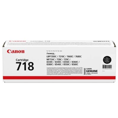 CANON CRG-718BK LASER TONER SİYAH 3.400 SAYFA