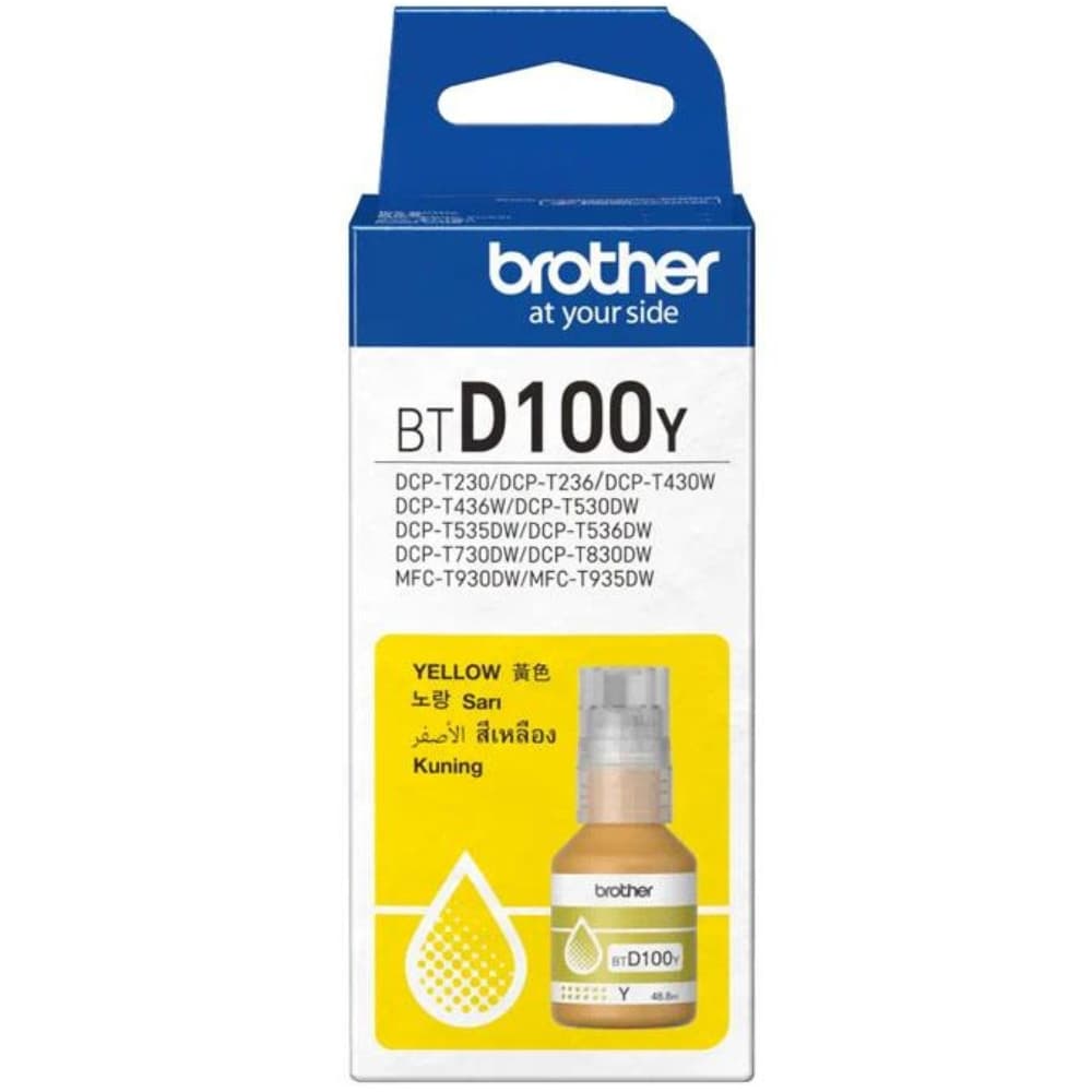 BROTHER BTD100Y SARI 5000 SAYFA MÜREKKEP KARTUŞ
