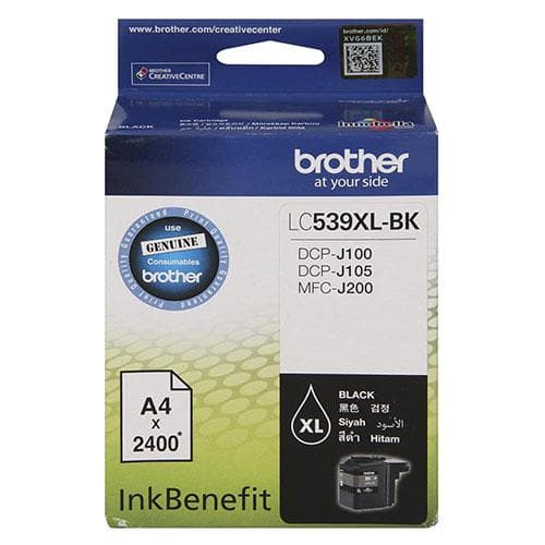 BROTHER LC539XL BK KARTUŞ 2.400 SAYFA SİYAH