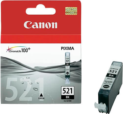 CANON CLI-521BK MÜREKKEP KARTUŞ SİYAH 2933B004