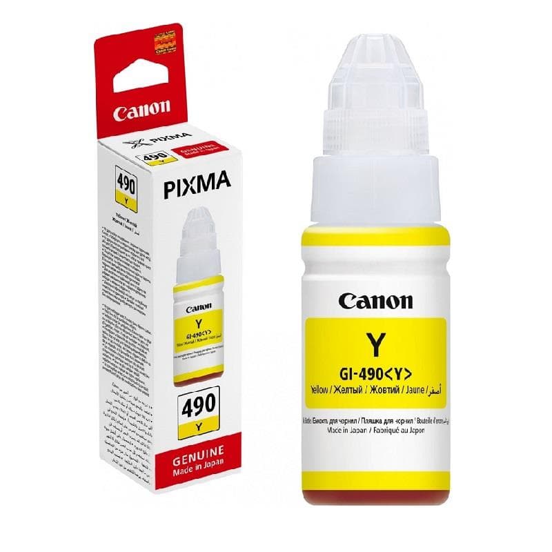 CANON GI-490 Y SARI KARTUŞ 7000 SAYFA 70ml 0666C001 G1410 G1411 G2410 G2411 G3410 G3411 G3416 G4411