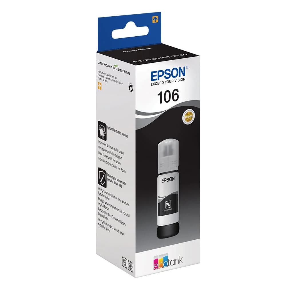 EPSON C13T00R140 106 SİYAH MÜREKKEP KARTUŞ L7180