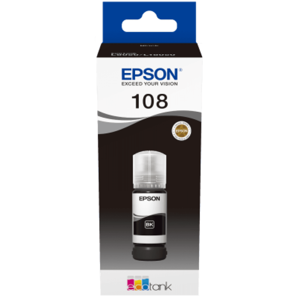 EPSON C13T09C14A 108 SİYAH MÜREKKEP KARTUŞ 70ML L18050 L8050