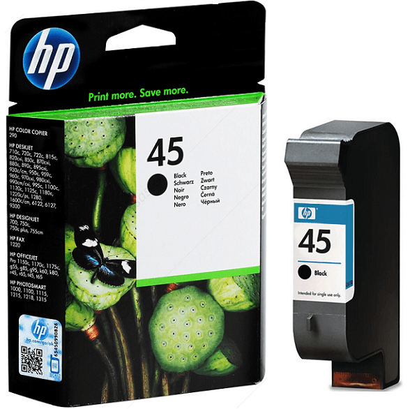 HP 51645AE NO:45 MÜREKKEP KARTUŞ SİYAH 42ml