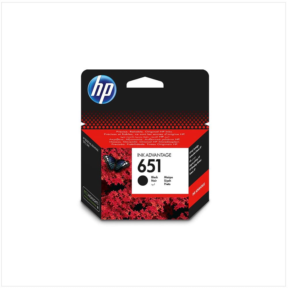 HP C2P10AE (651) SIYAH MUREKKEP KARTUSU 600 SAYFA