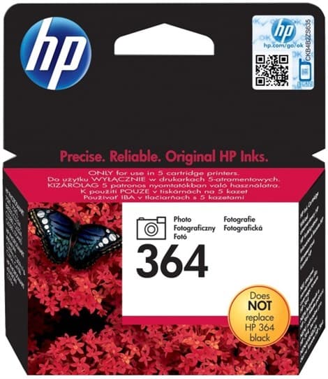 HP CB317EE NO:364 PHOTO MÜREKKEP KARTUŞ 130 SAYFA SİYAH