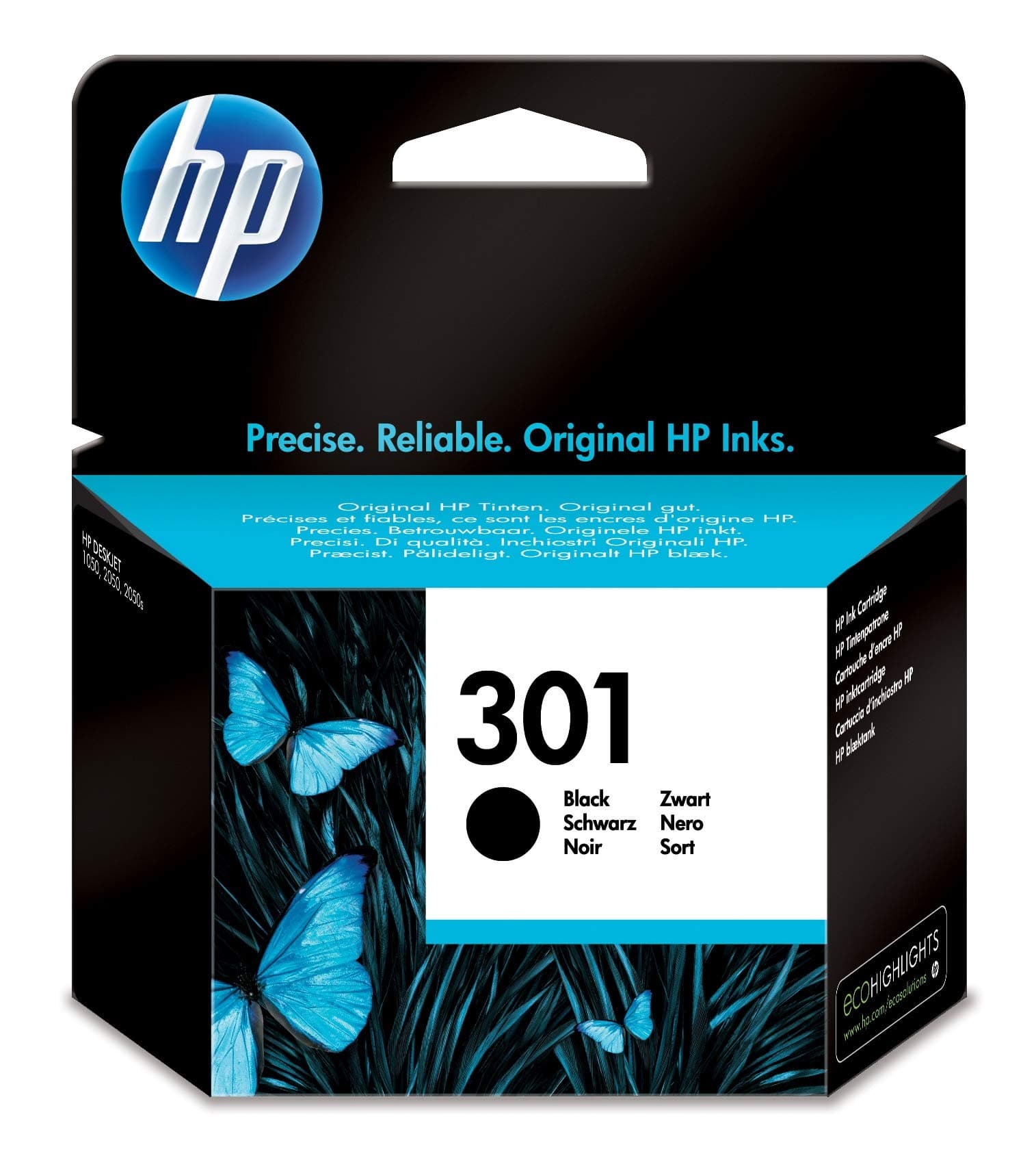 HP CH561EE NO:301 BK MÜREKKEP KARTUŞ 190 SAYFA SİYAH