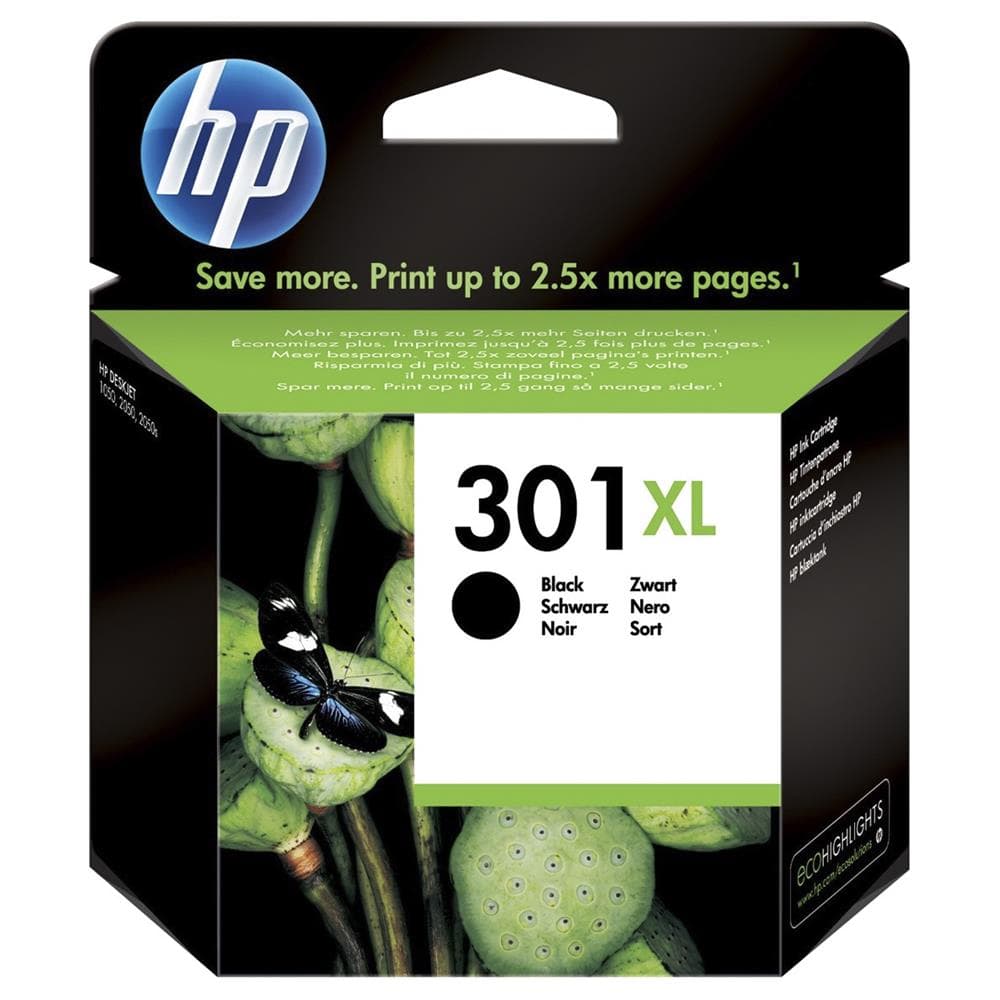 HP CH563EE NO:301XL MÜREKKEP KARTUŞ 480 SAYFA SİYAH