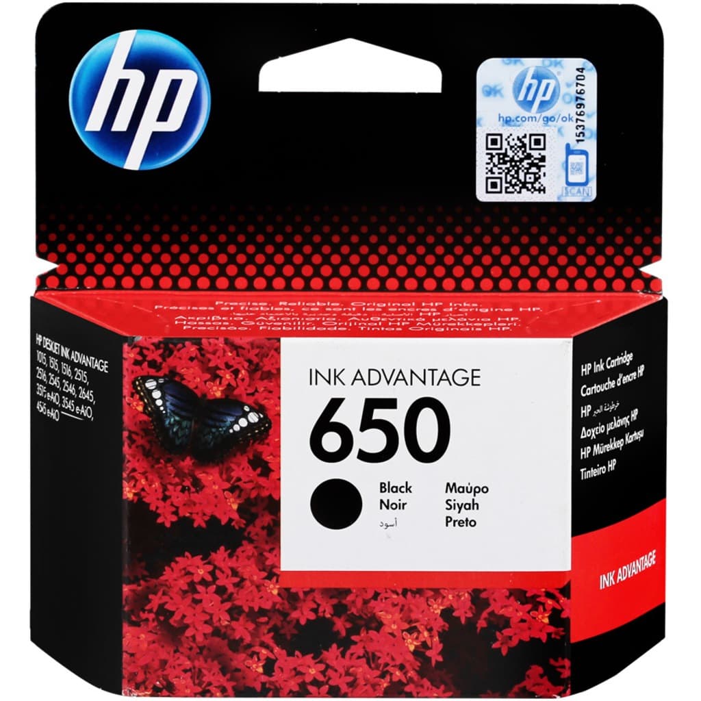HP CZ101AE NO:650 SİYAH MÜREKKEP KARTUŞ 360 SAYFA
