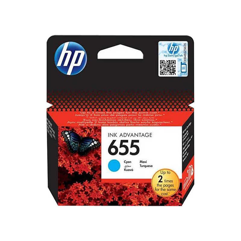 HP CZ110AE NO:655 MAVİ MÜREKKEP KARTUŞ 600 SAYFA